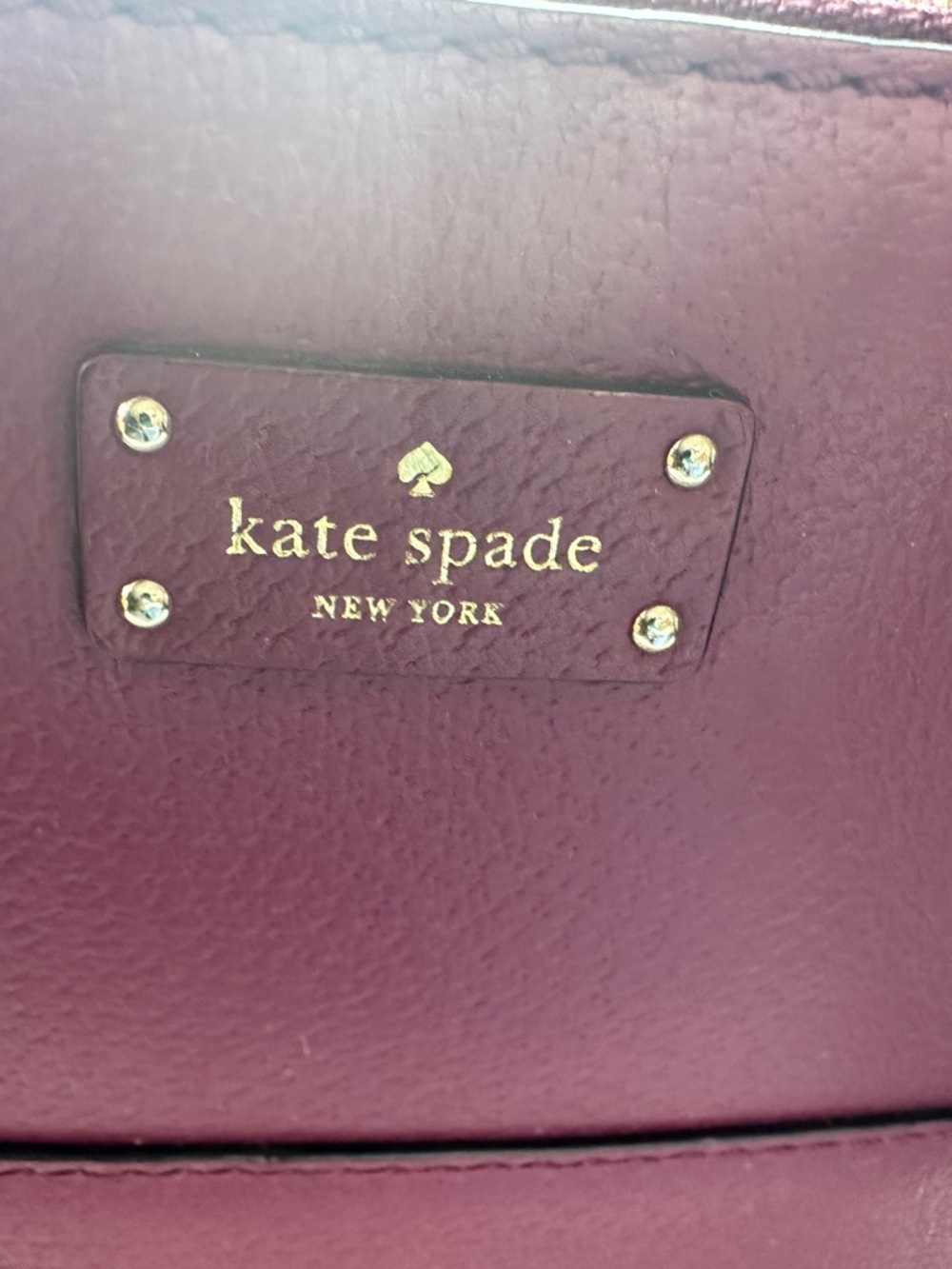kate spade Plum Leather Satchel - Picture 8 of 16